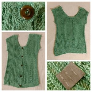 Loose-Knit Summer Sweater Vest